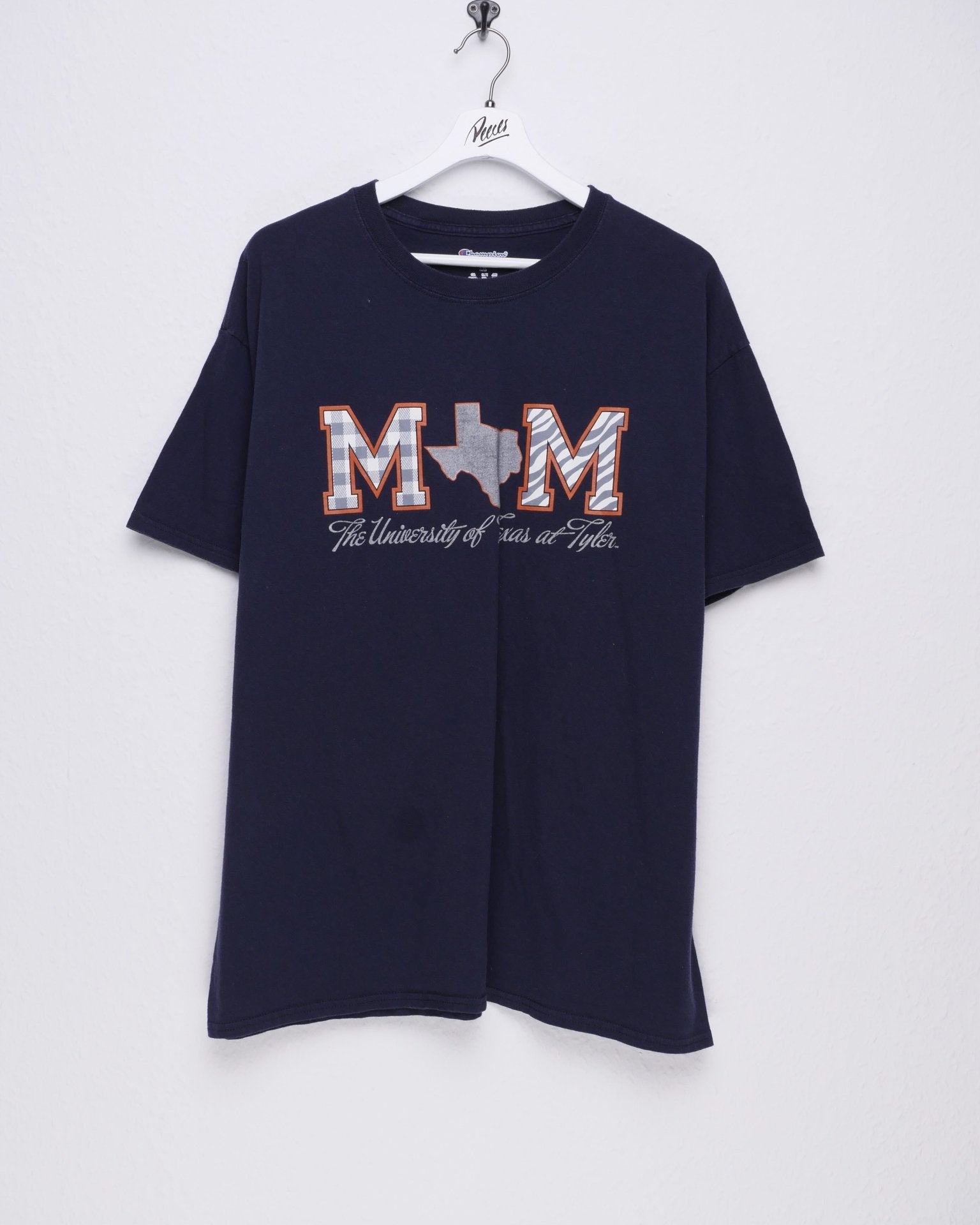 Champion embroidered Logo 'University of Texas' navy Shirt - Peeces