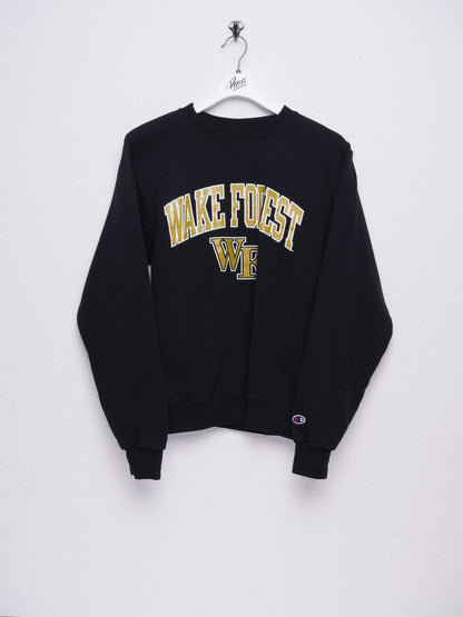 Champion embroidered Logo 'Wake Forest' black Sweater - Peeces