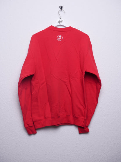 Champion 'Life's Short' embroidered Logo red Sweater - Peeces