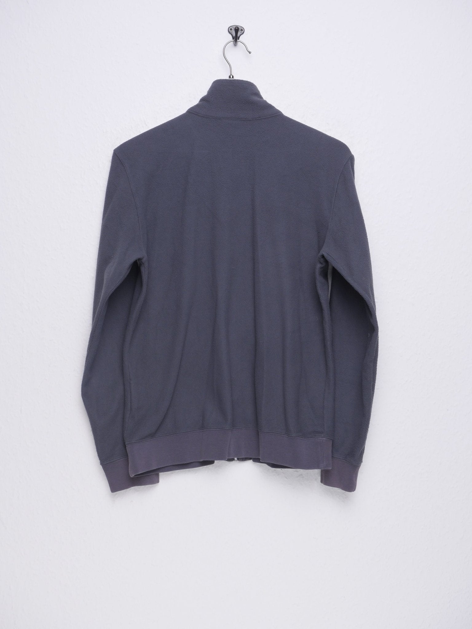 Champion patched Spellout grey Fleece Full Zip Sweater - Peeces