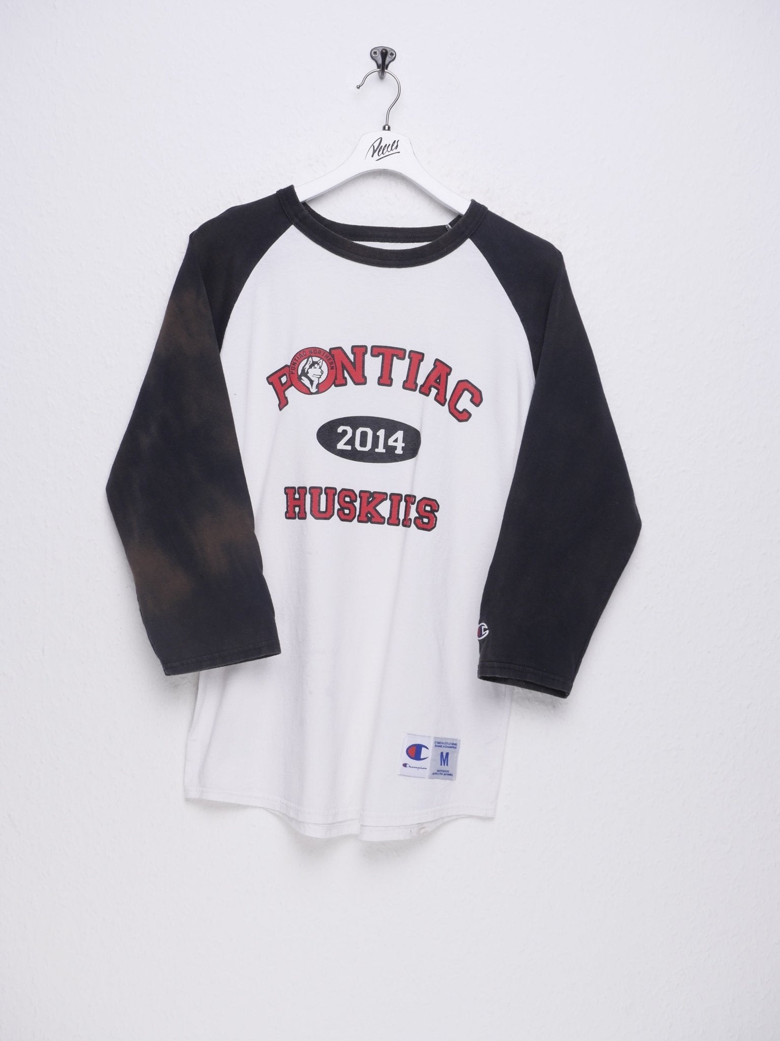 Champion Pontiac Huskies patched Logo College Shirt - Peeces