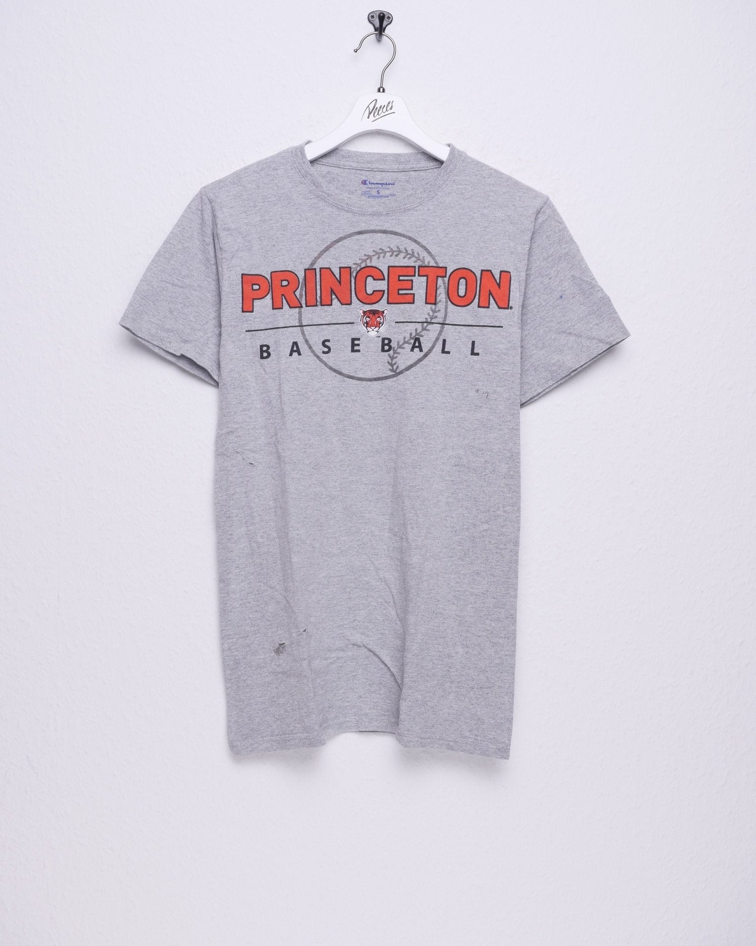 champion 'princeton Baseball' printed Logo grey Shirt - Peeces