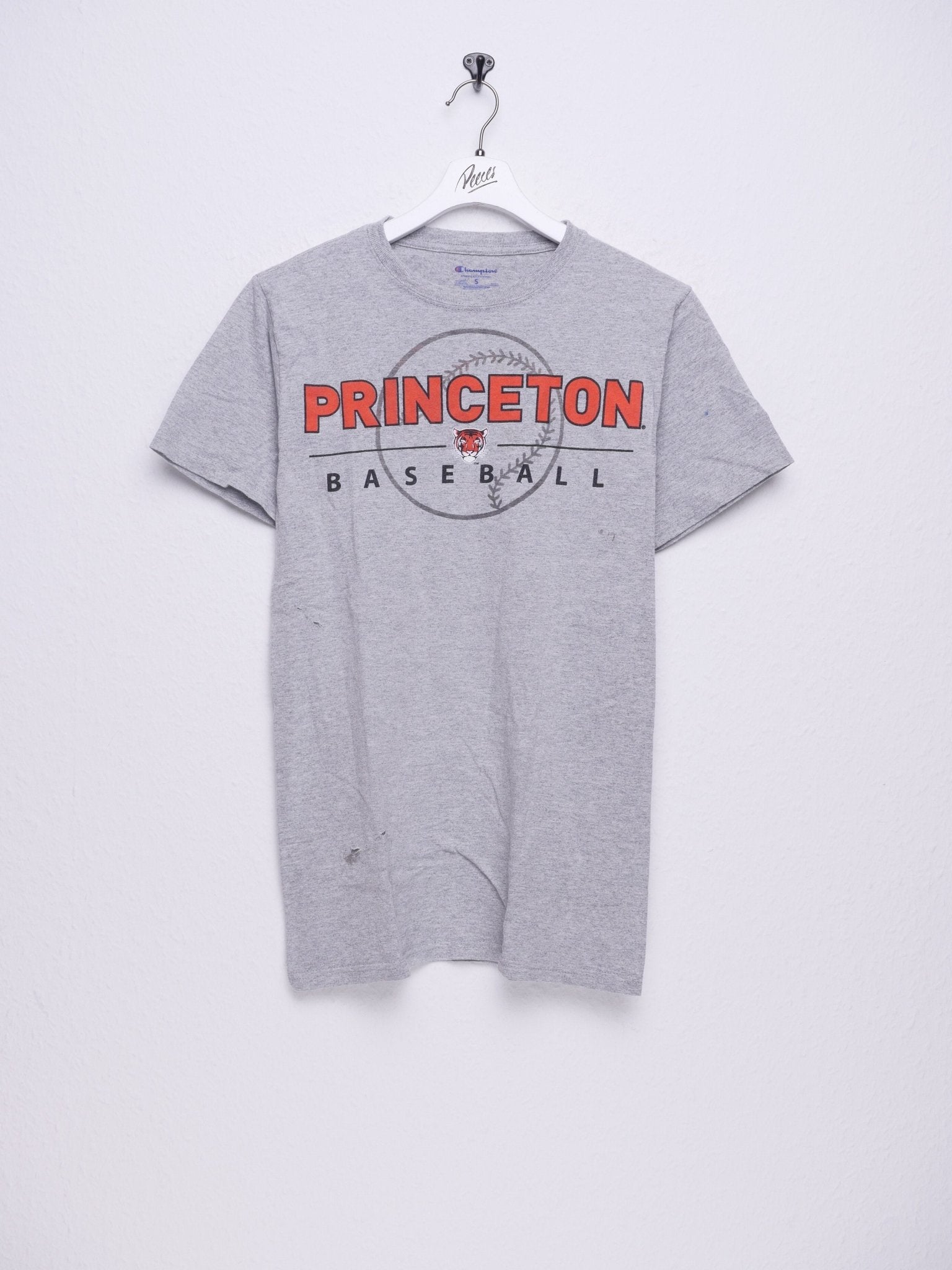 champion 'princeton Baseball' printed Logo grey Shirt - Peeces
