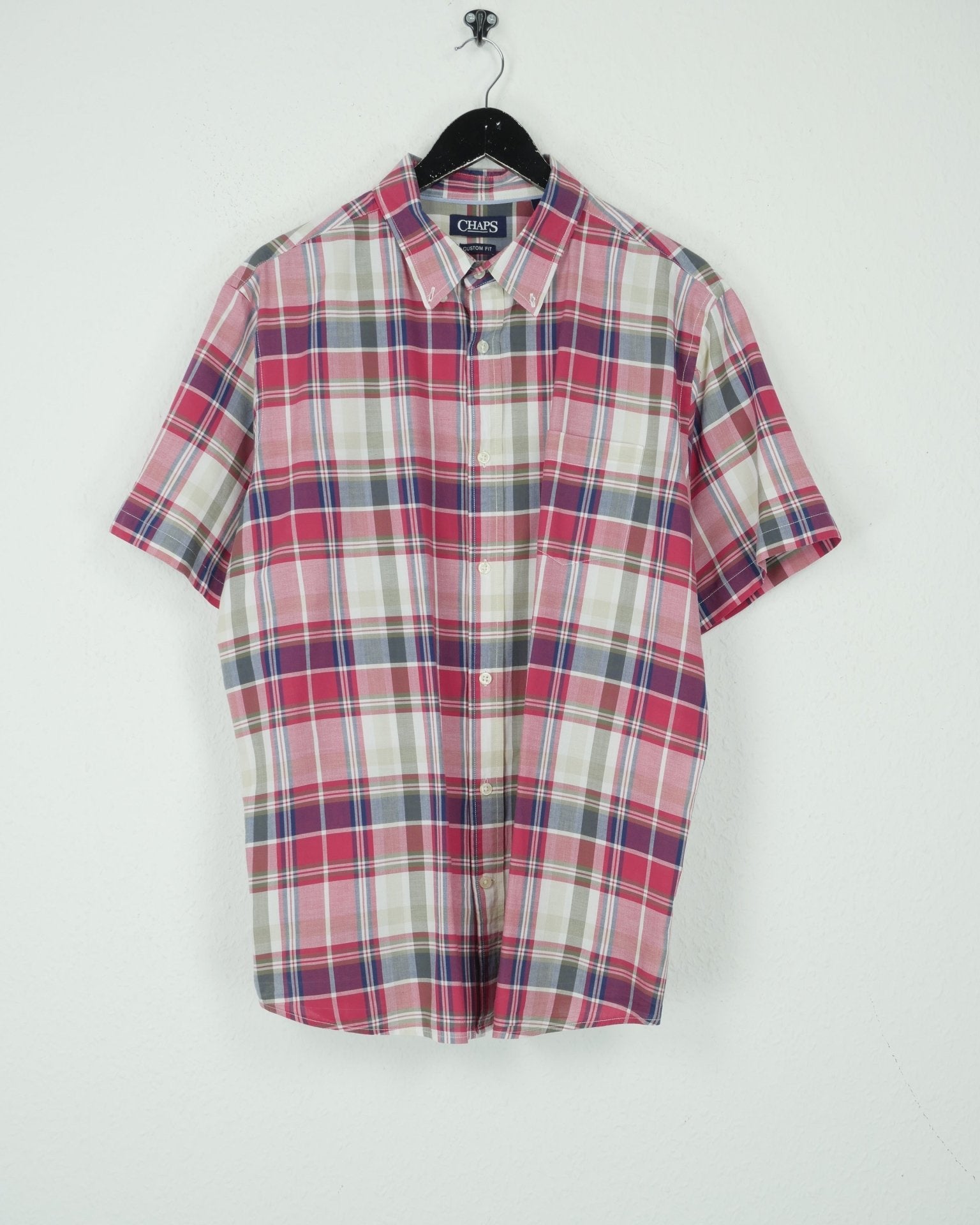 Chaps basic checkered S/S Button Down - Peeces