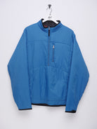 Chaps by Ralph Lauren Vintage blue puffered embroidered Logo Half Zip Jacke - Peeces
