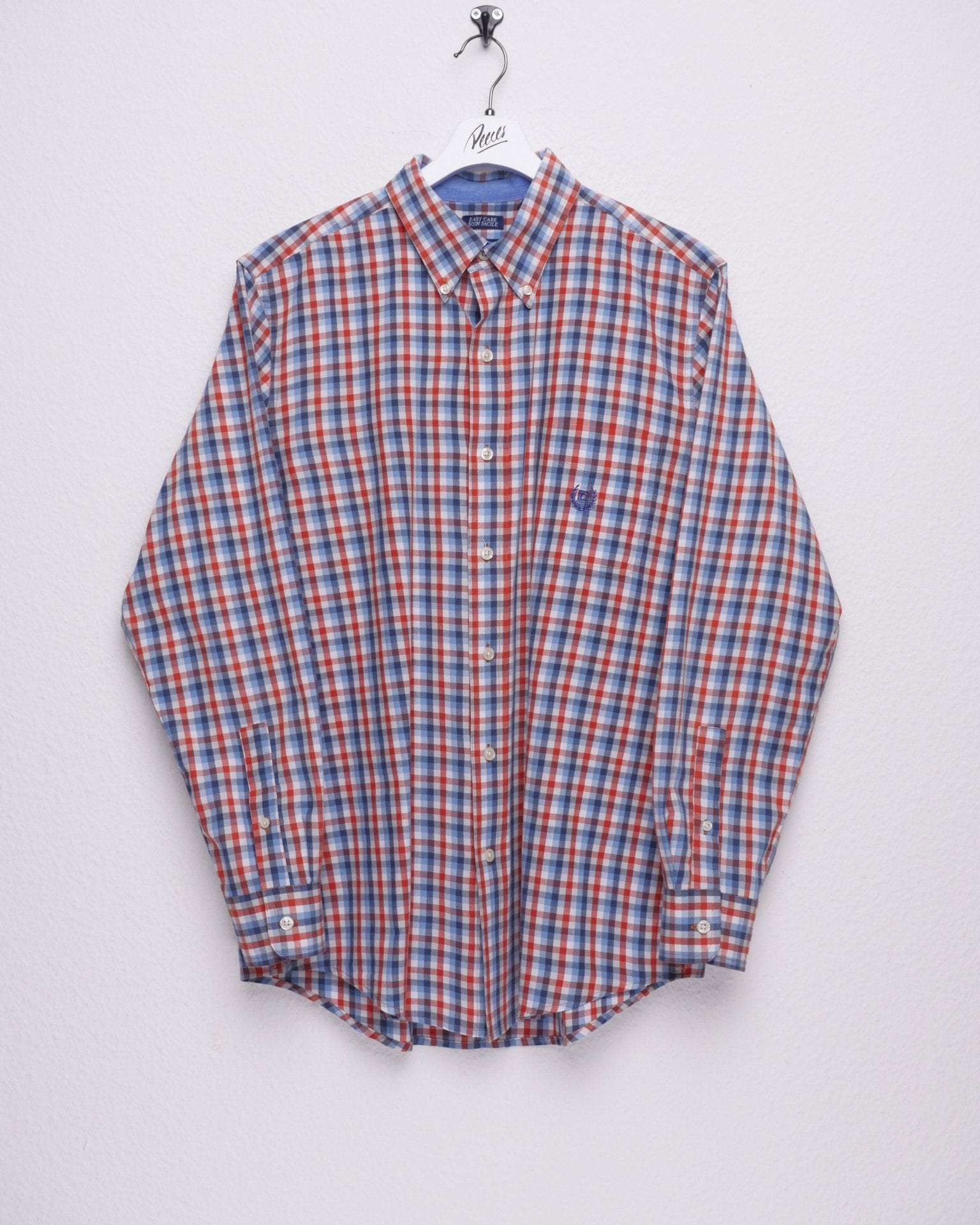 Chaps embroidered Logo checkered L/S Buttoned Down Shirt - Peeces