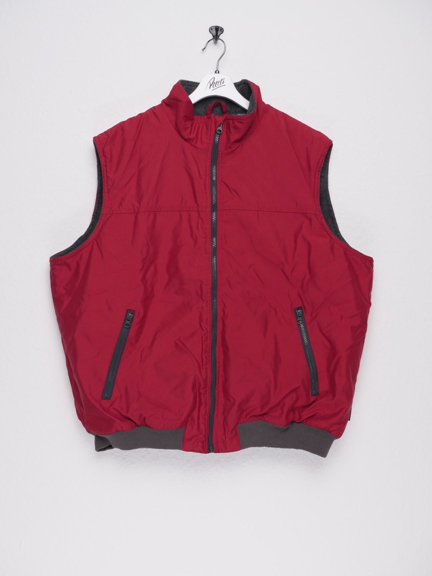 chaps red Puffer Vest Jacke - Peeces