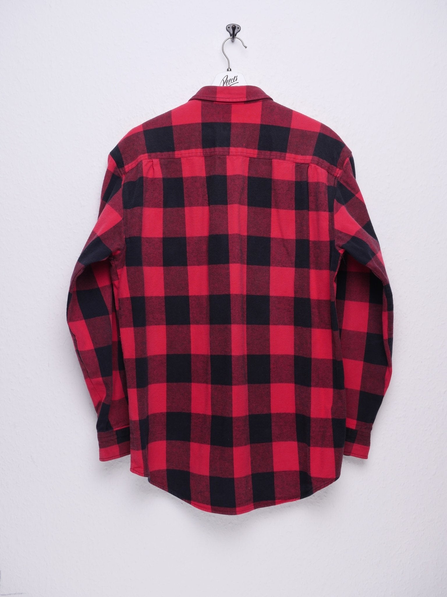 Checkered red Flannel Langarm Hemd - Peeces