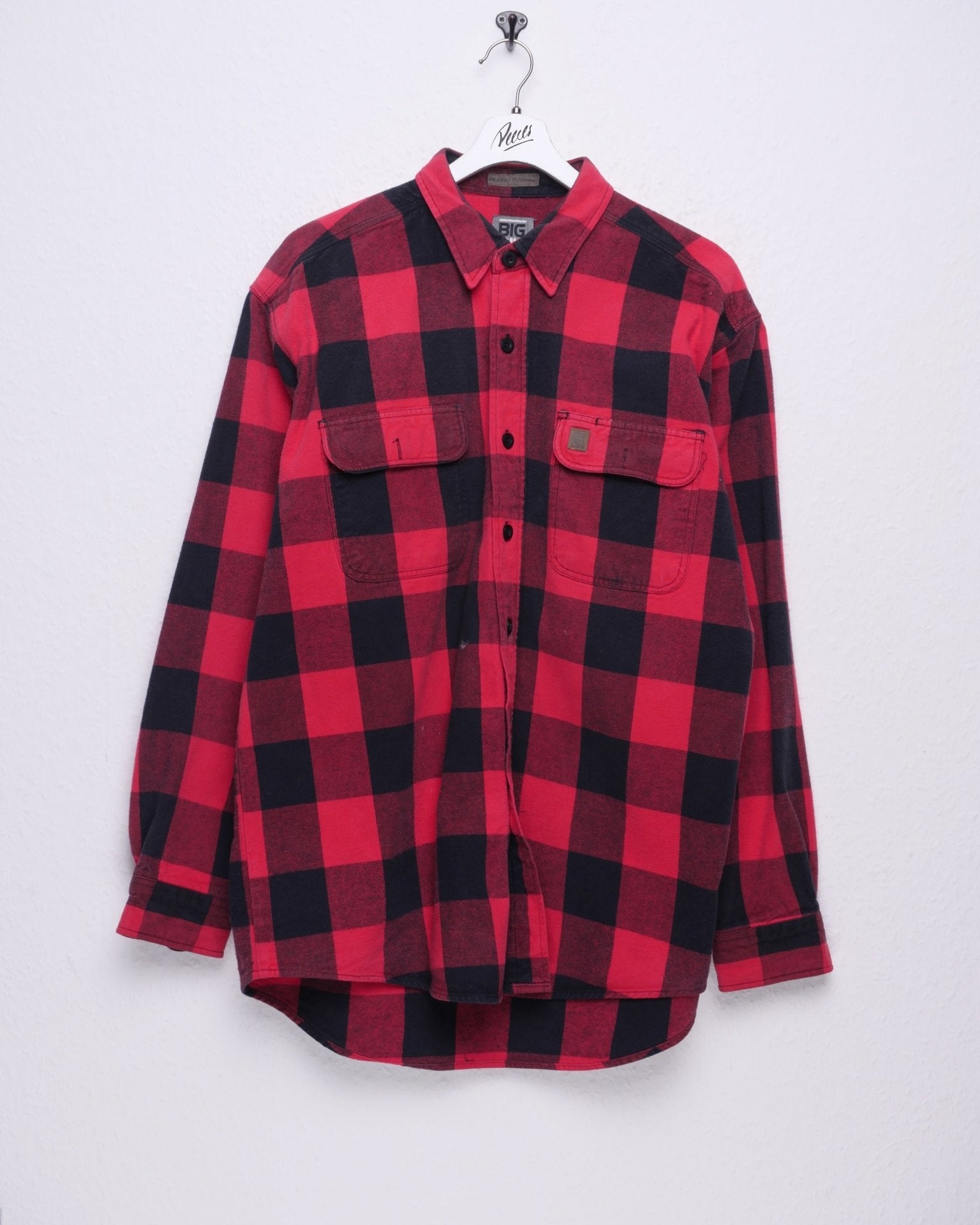 Checkered red Flannel Langarm Hemd - Peeces