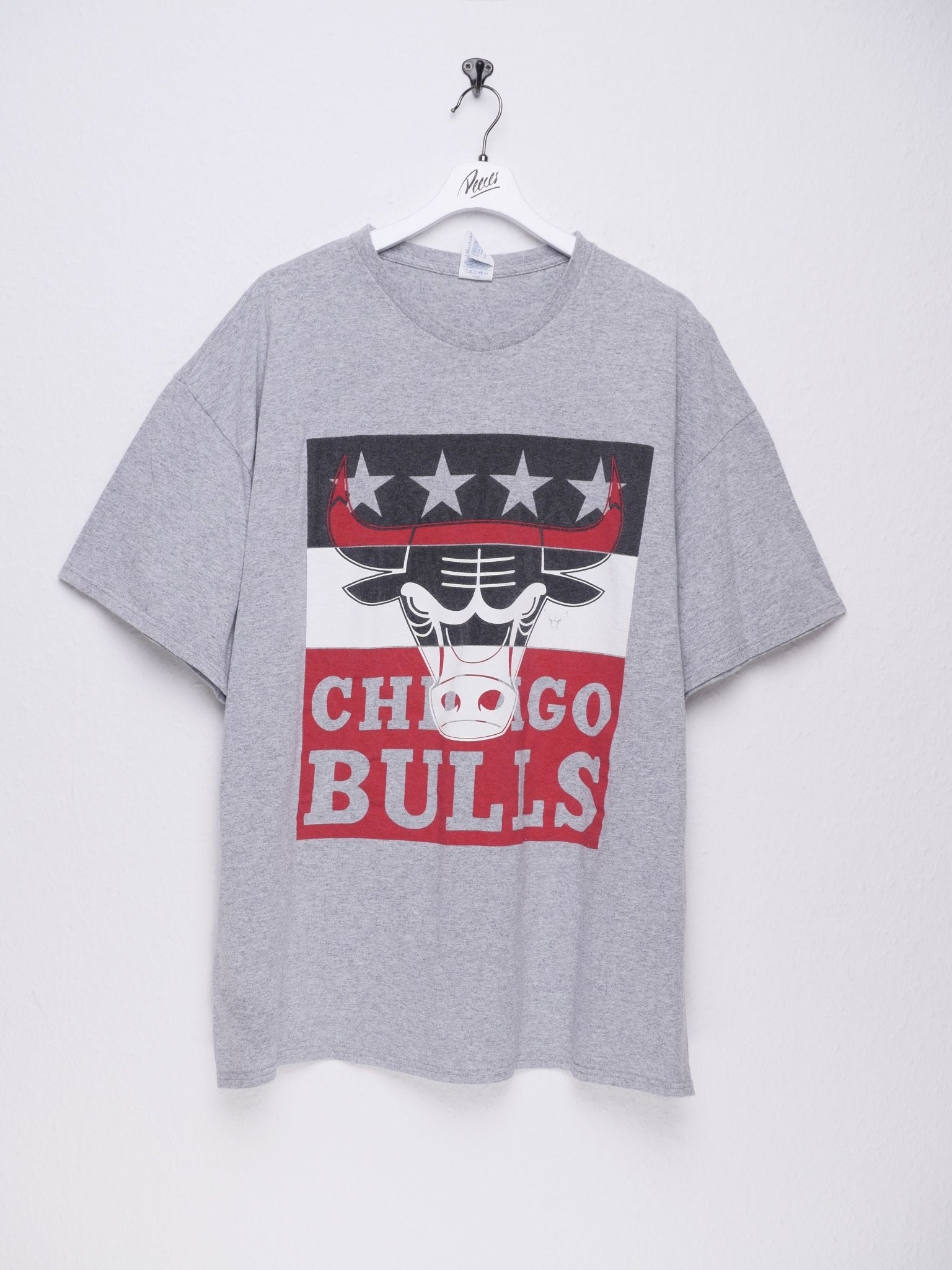 Chicago Bulls printed Logo grey Shirt - Peeces