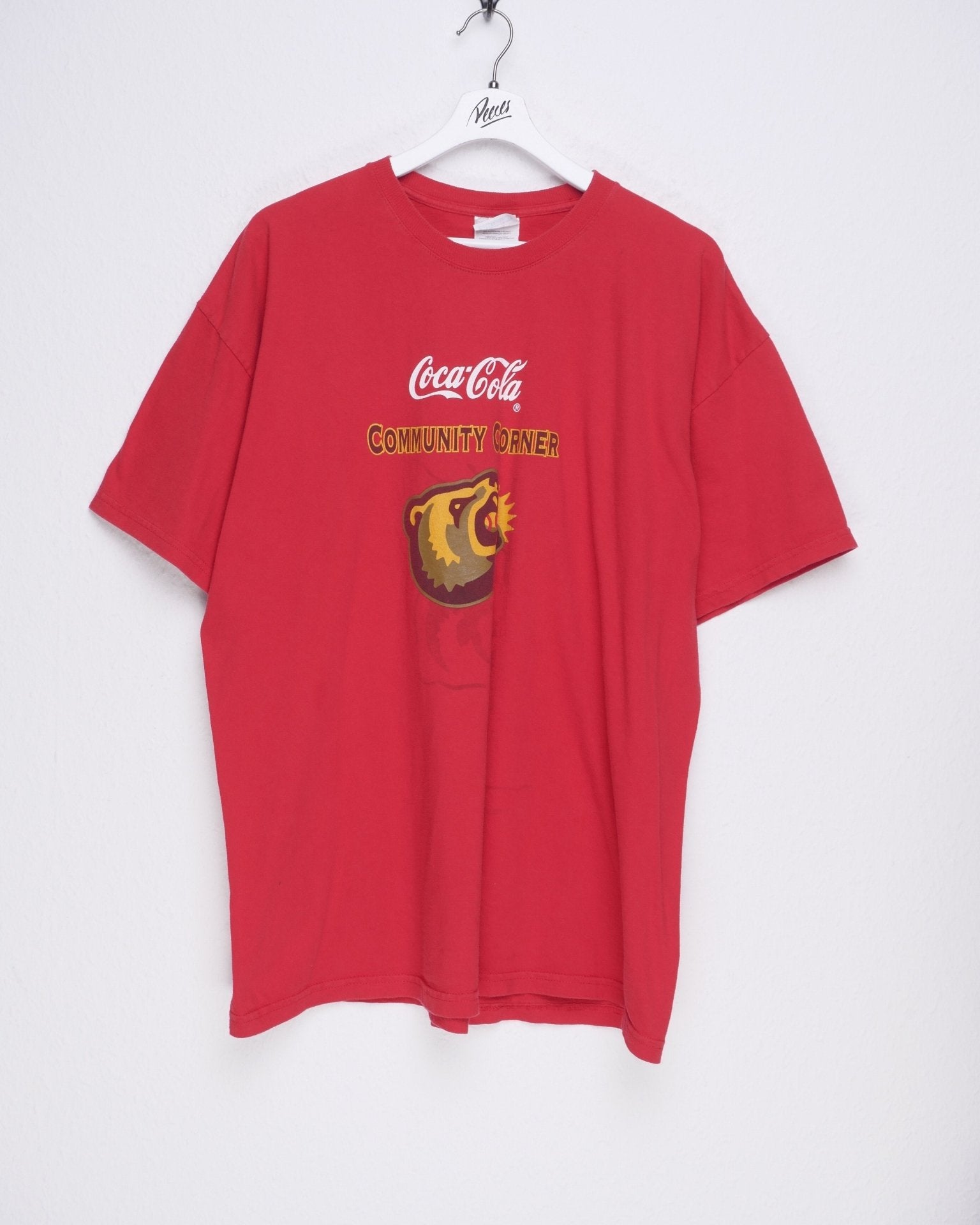 Coca-Cola Community Corner printed Graphic red Shirt - Peeces