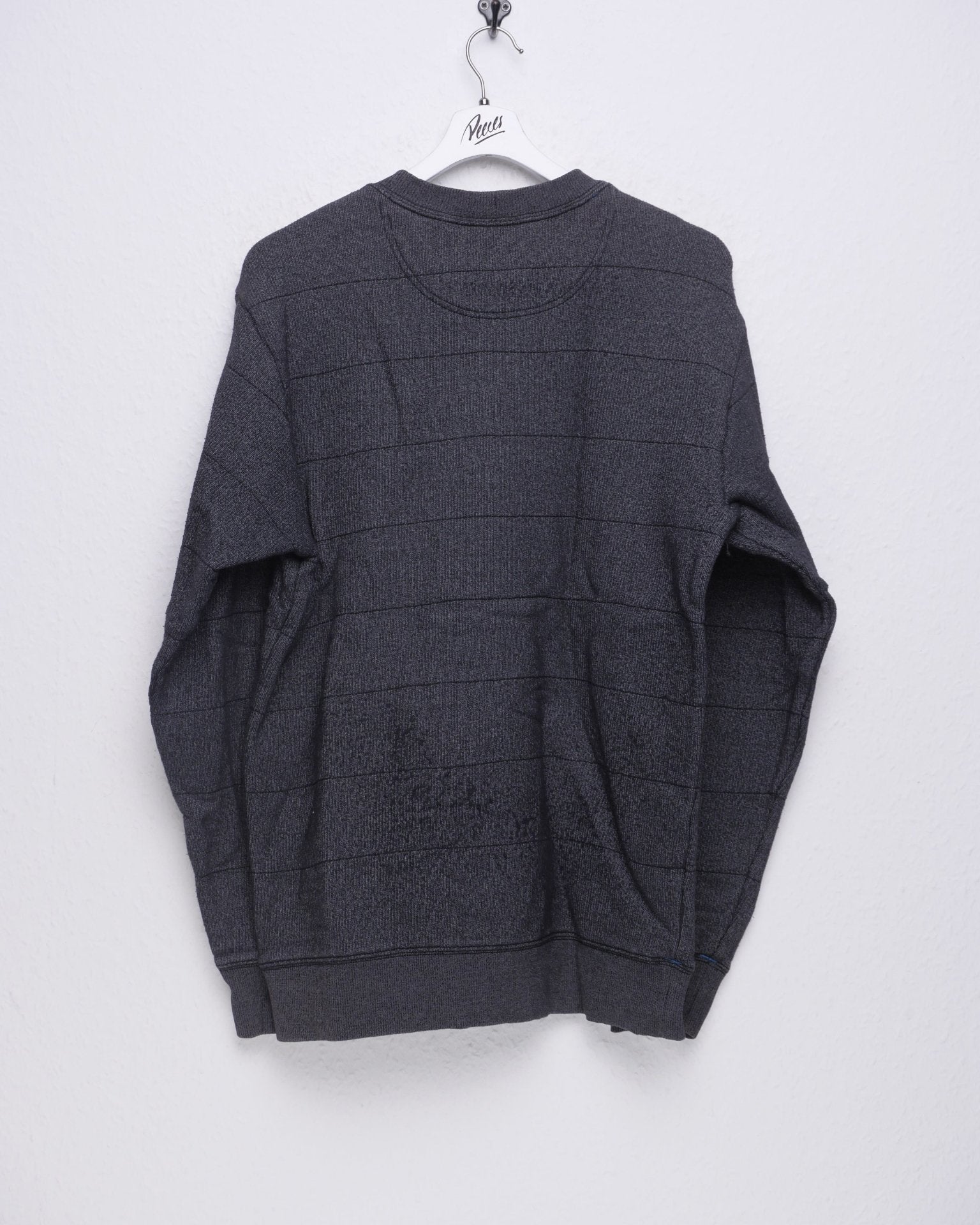 Columbia embroidered Logo dark grey basic Sweater - Peeces