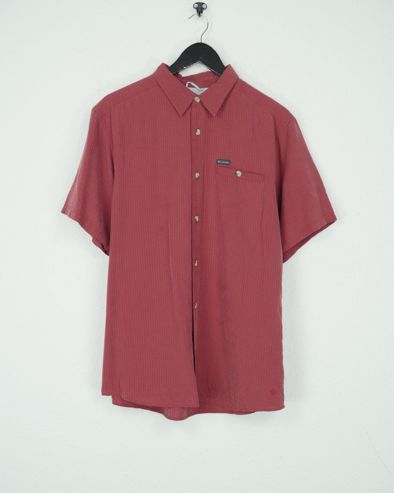 Columbia Patch red checkered S/S Button Down - Peeces