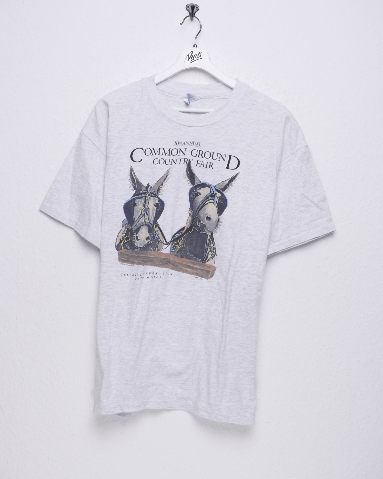 Common Ground Counry Fair printed Graphic light grey Shirt - Peeces