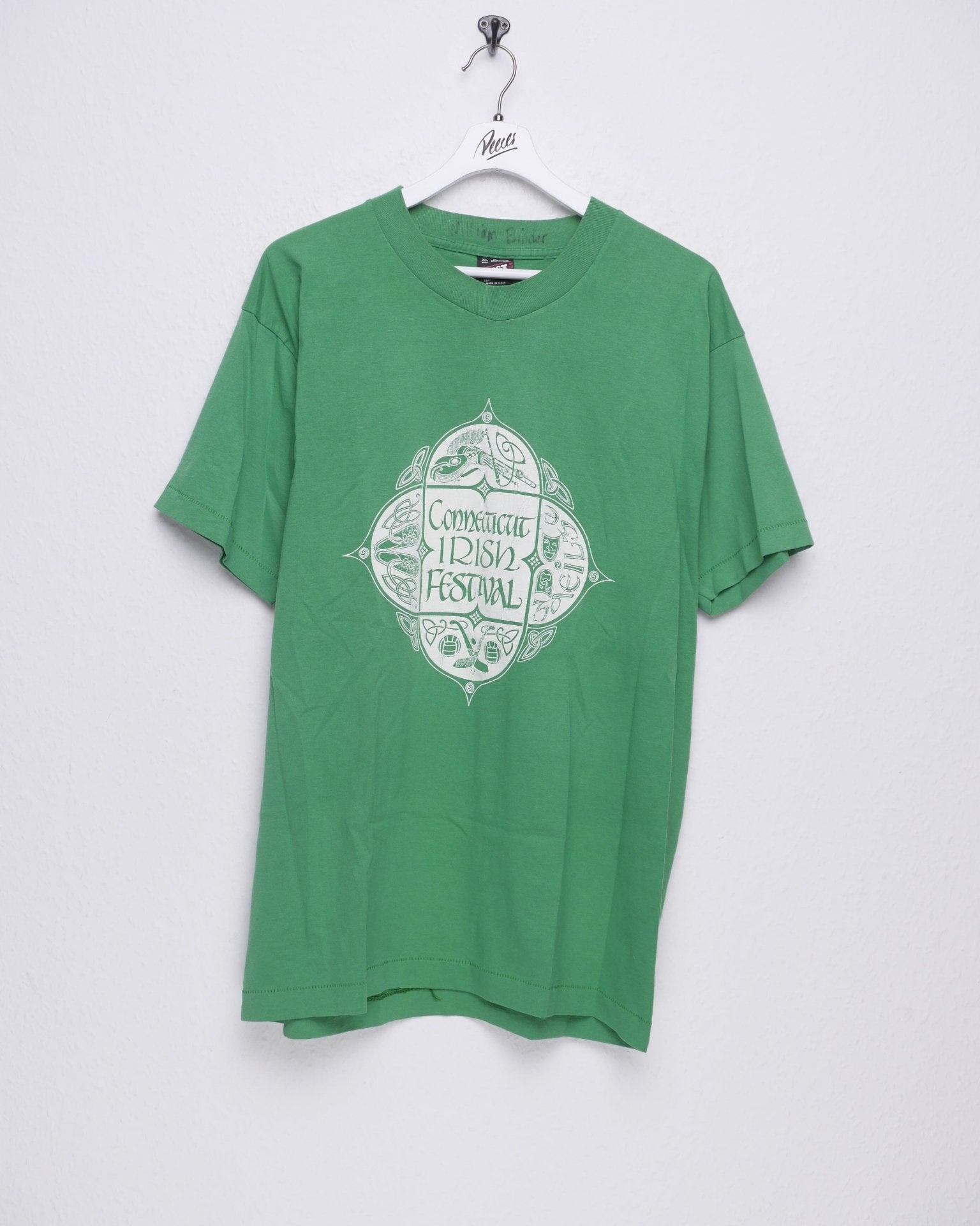 Connecticut Irish Festival printed Graphic green Shirt - Peeces