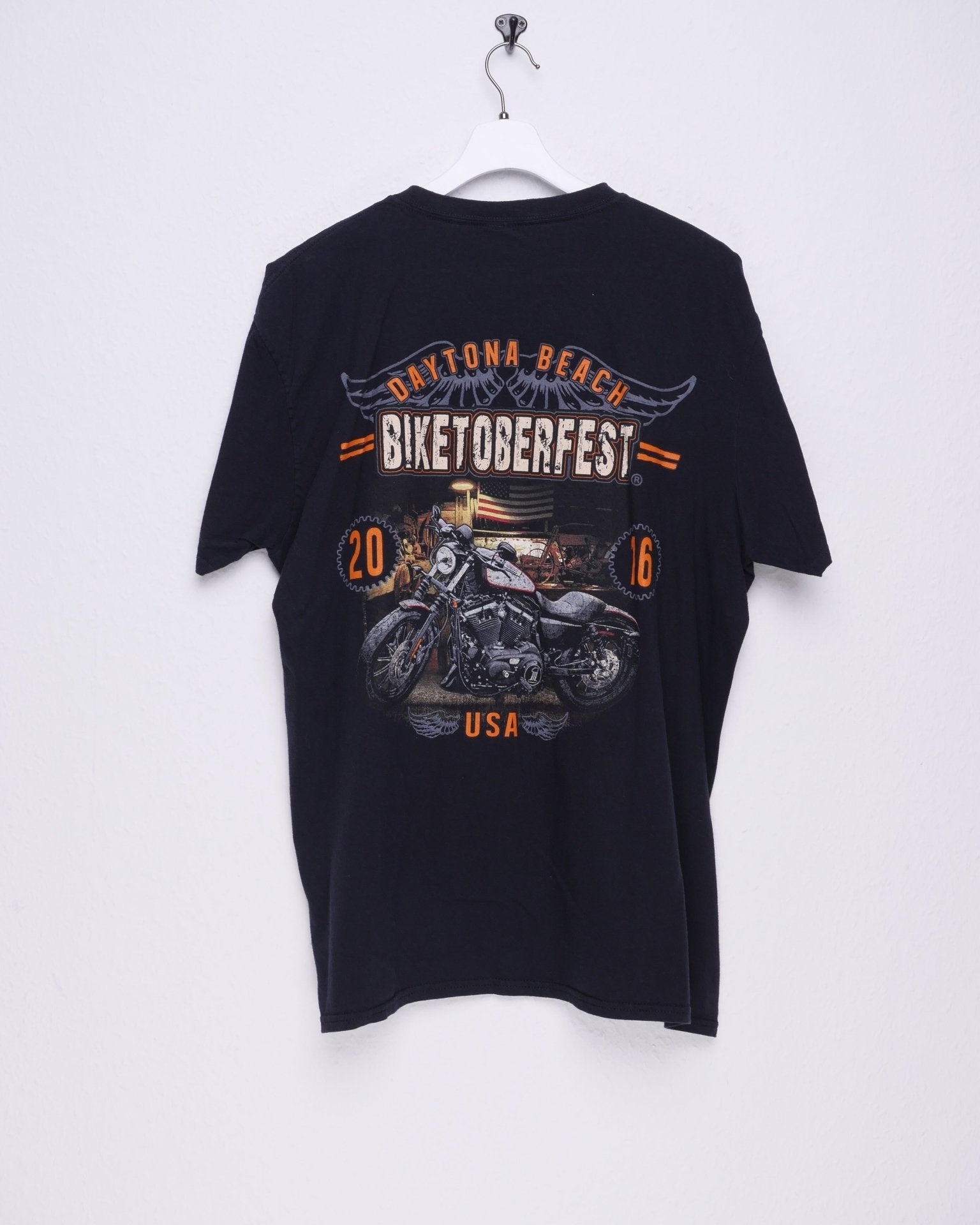 Daytona Beach Biketoberfest 2016 printed Graphic black Shirt - Peeces