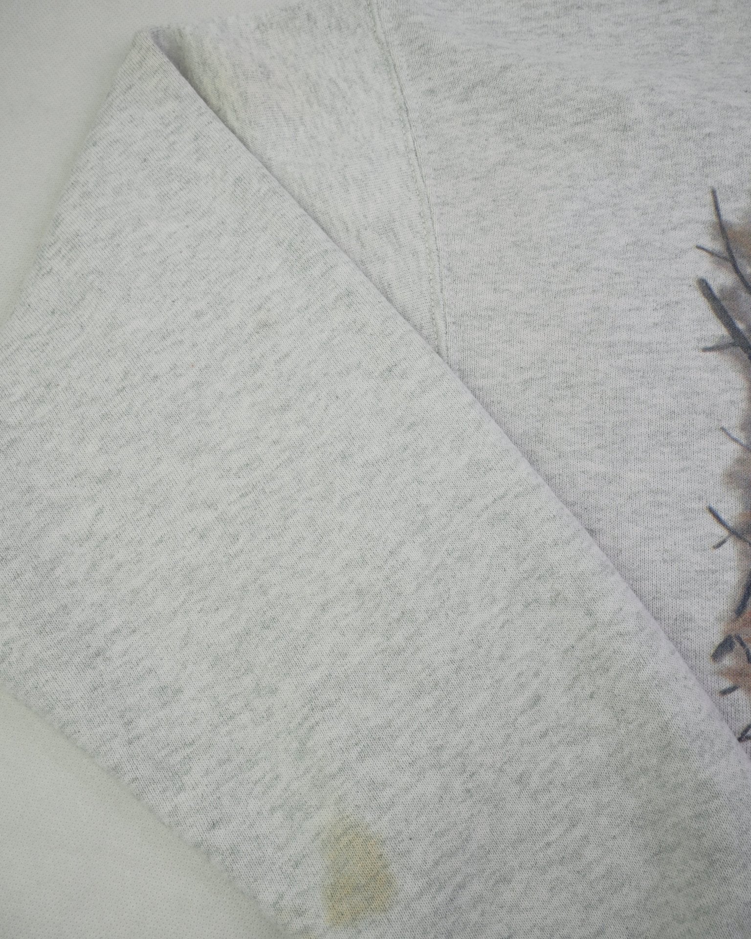 Deer printed Graphic grey Vintage Sweater - Peeces