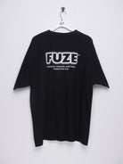 Delta printed Fuze Spellout black Shirt - Peeces