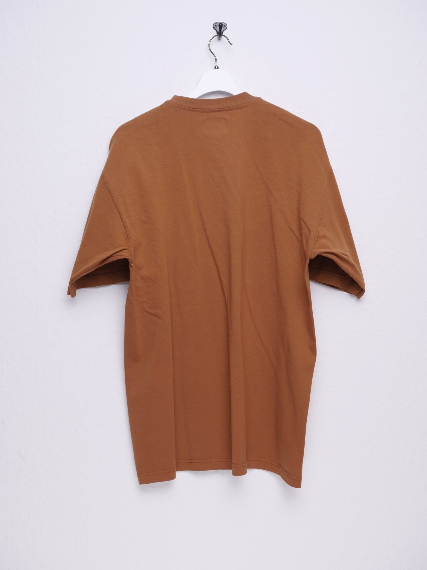 Dickies patched Logo brown Half Buttoned Shirt - Peeces