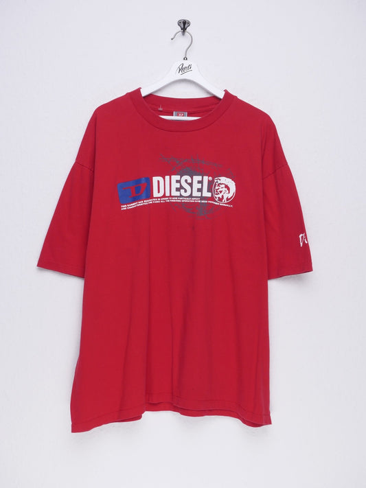 Diesel printed Logo oversized red Shirt - Peeces