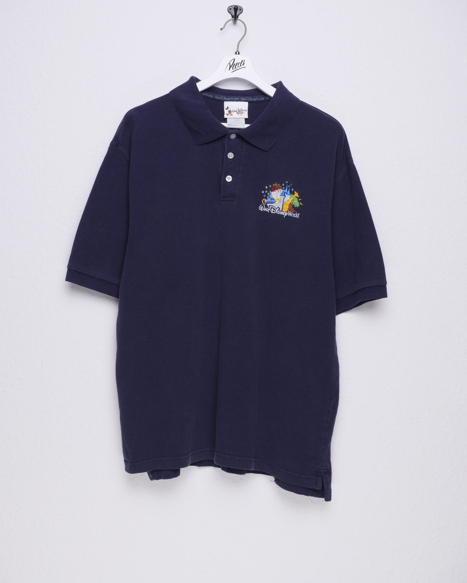 disney embroidered 'WaltDisneyWorld' blue Polo Shirt - Peeces