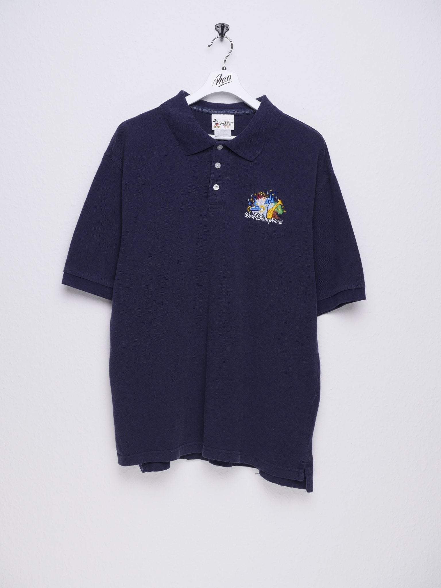 disney embroidered 'WaltDisneyWorld' blue Polo Shirt - Peeces