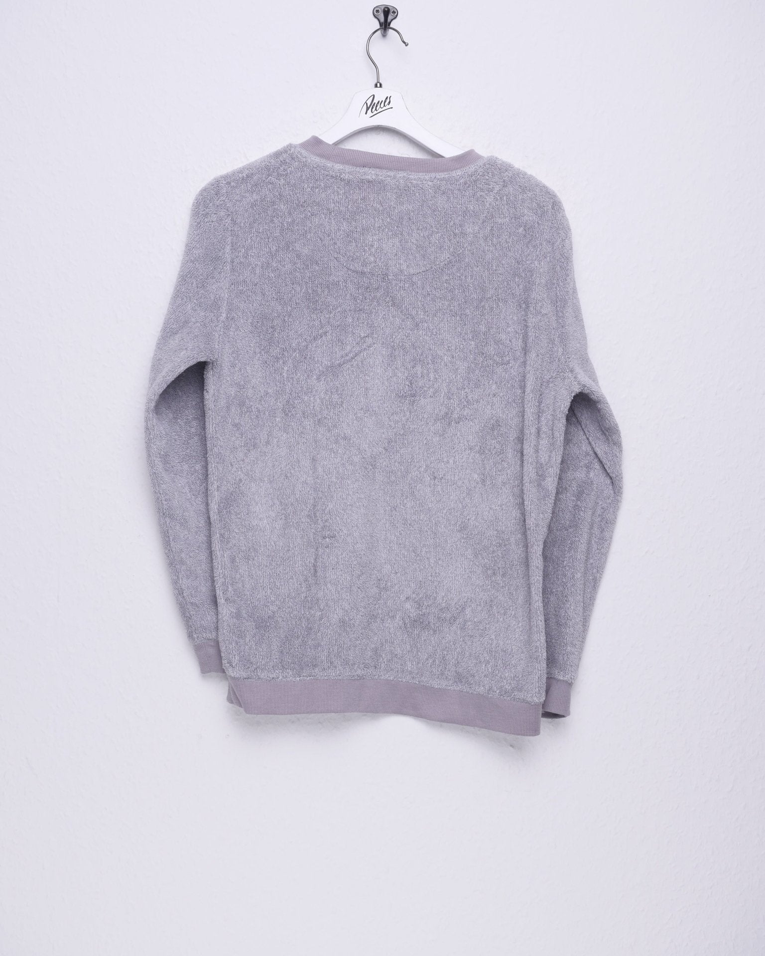 disney Mickey Mouse embroidered Logo grey Fleece Sweater - Peeces