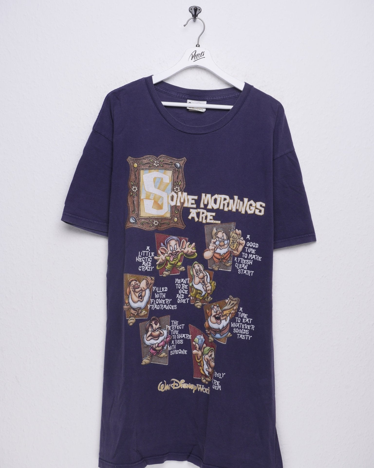 Disney printed Some Mornings Are... Graphic Vintage Shirt - Peeces