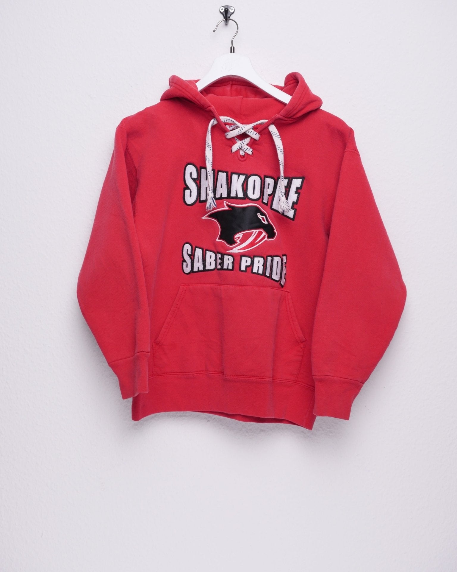 Eagle 'Shakopee Saber Pride' embroidered red Hoodie - Peeces