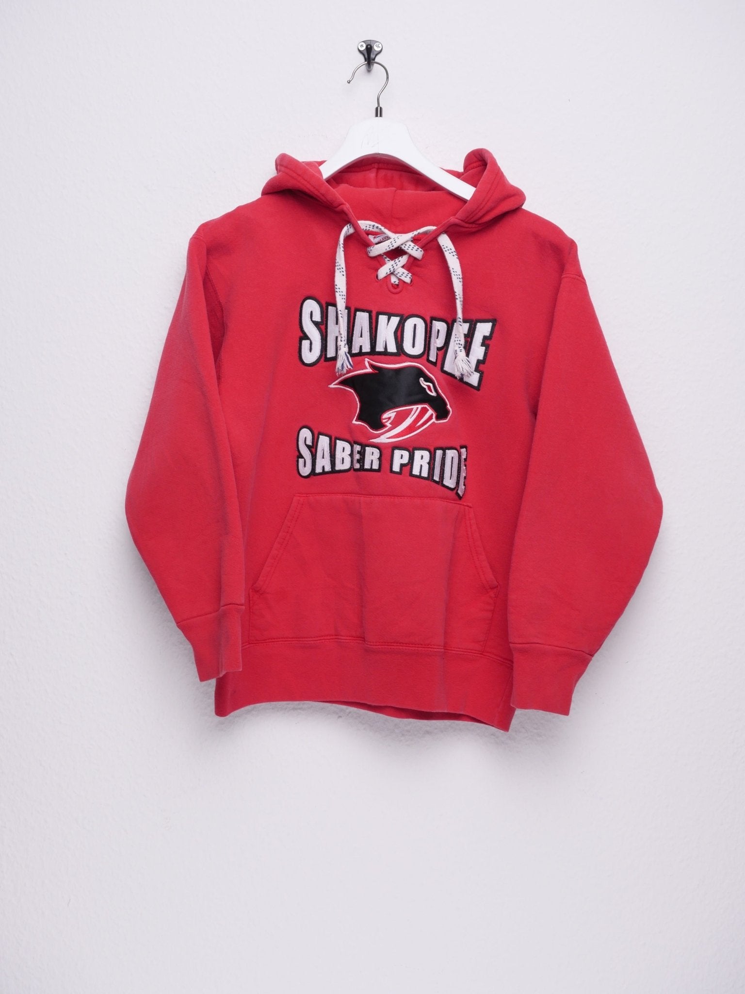 Eagle 'Shakopee Saber Pride' embroidered red Hoodie - Peeces