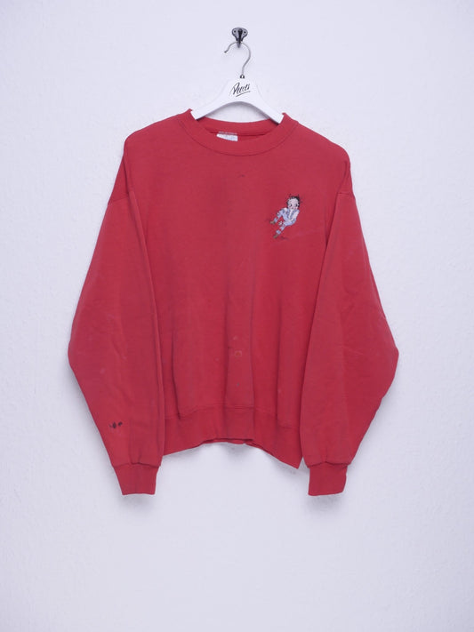 embroidered doll red Sweater - Peeces
