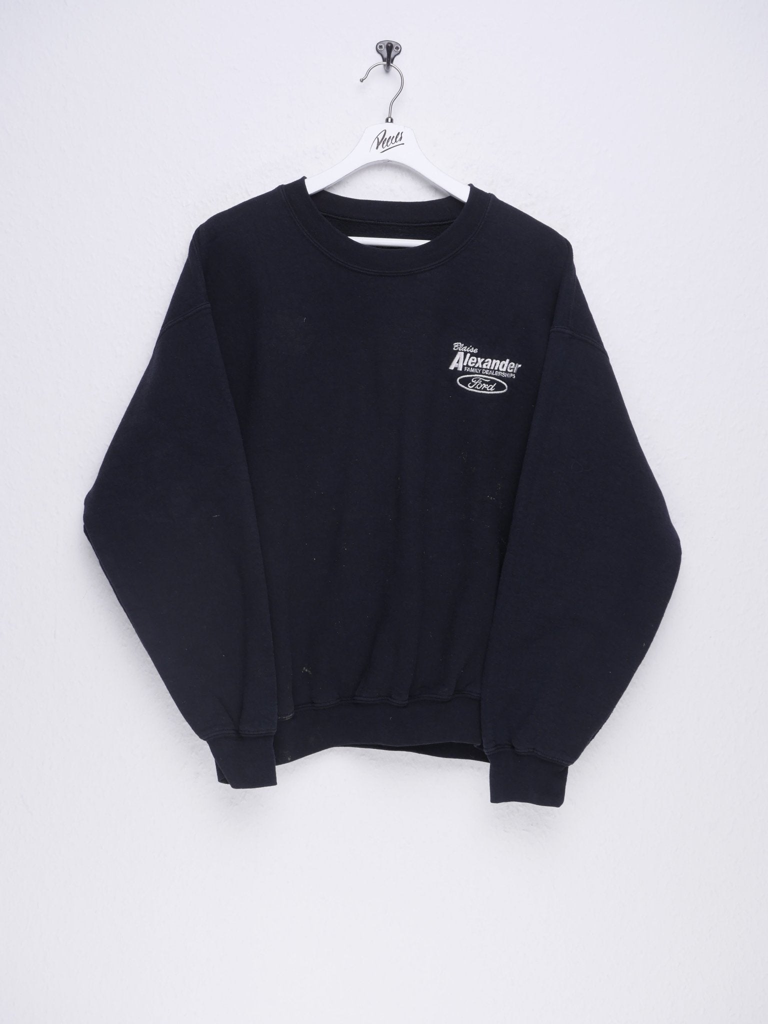 embroidered Ford Logo black Sweater - Peeces