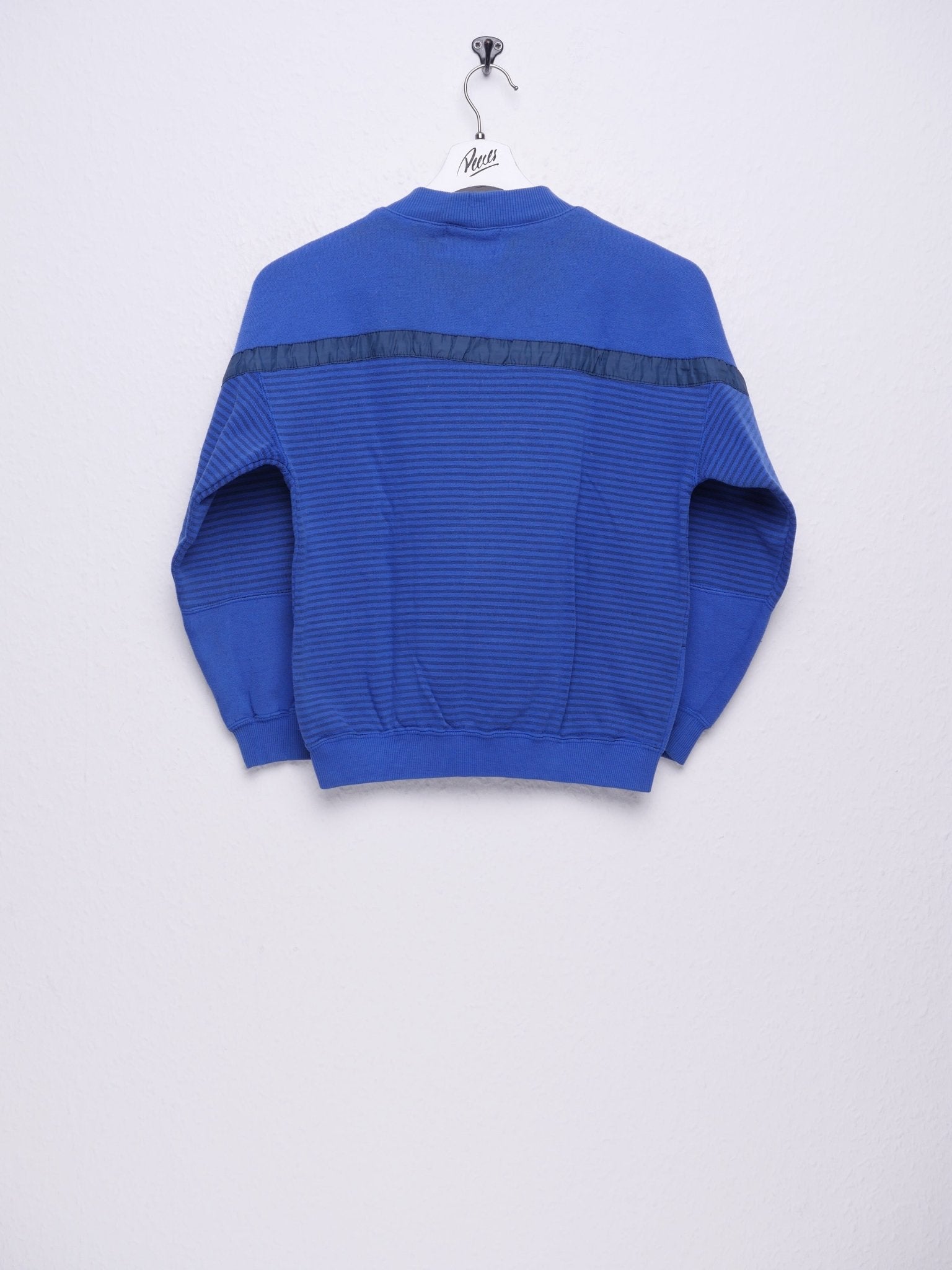 embroidered Logos washed blue Vintage Sweater - Peeces