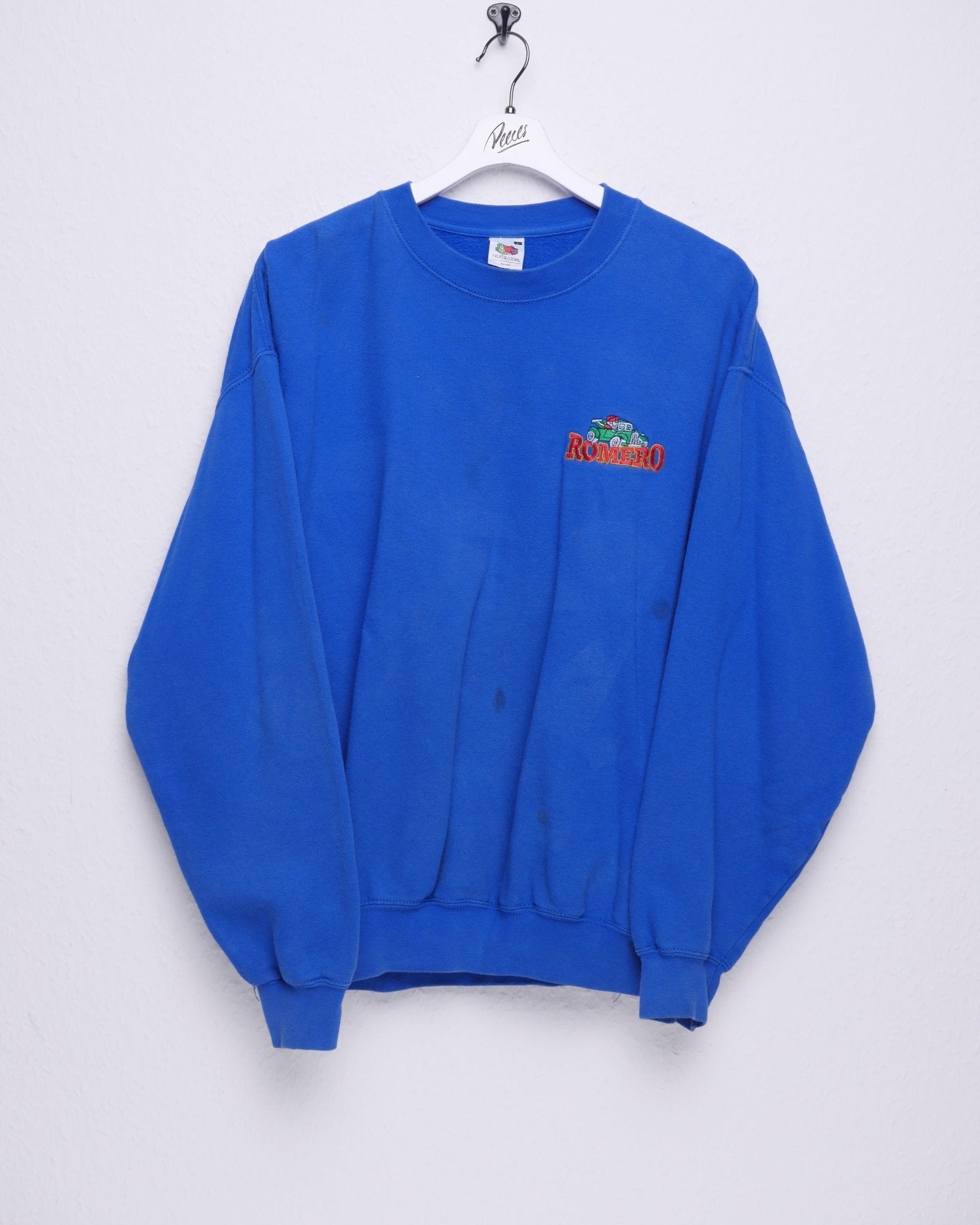 embroidered Romero blue Sweater - Peeces