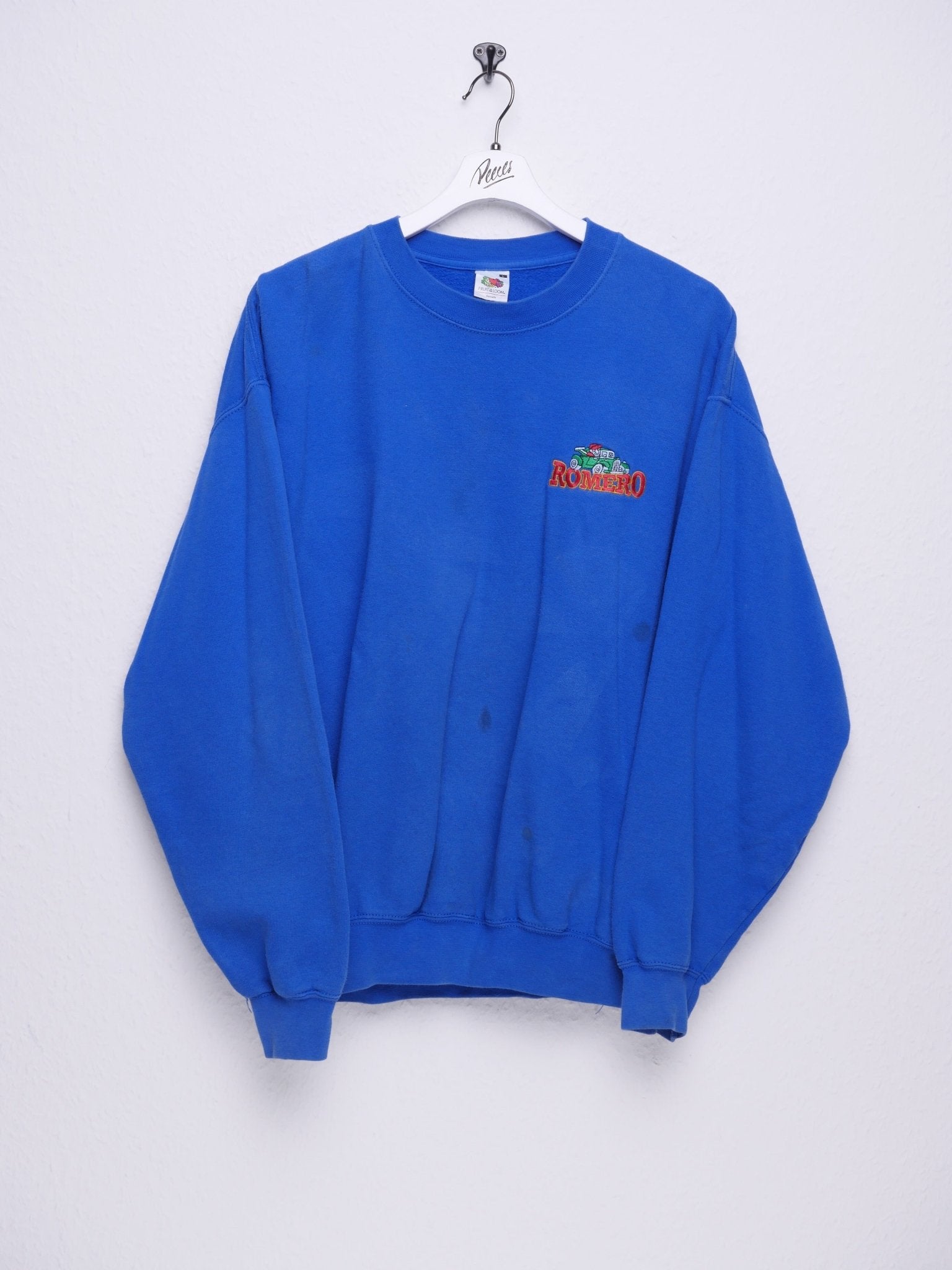 embroidered Romero blue Sweater - Peeces