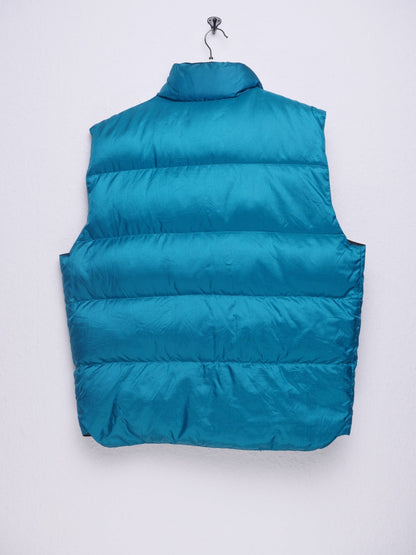 embroidered Spellout Puffer Vest Jacke - Peeces