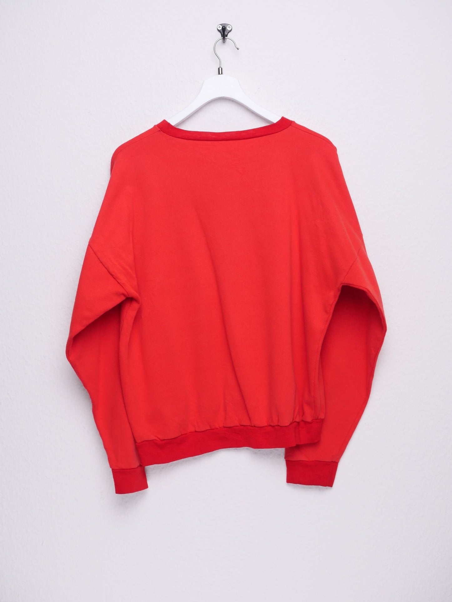 'Energie Service' printed Graphic red Sweater - Peeces