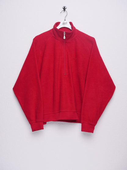 Fila embroidered Logo Fleece Half Zip Sweater - Peeces