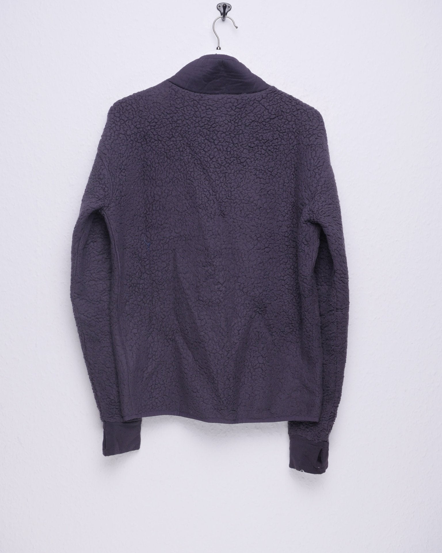 Fila embroidered Logo grey Fleece Zip Sweater - Peeces