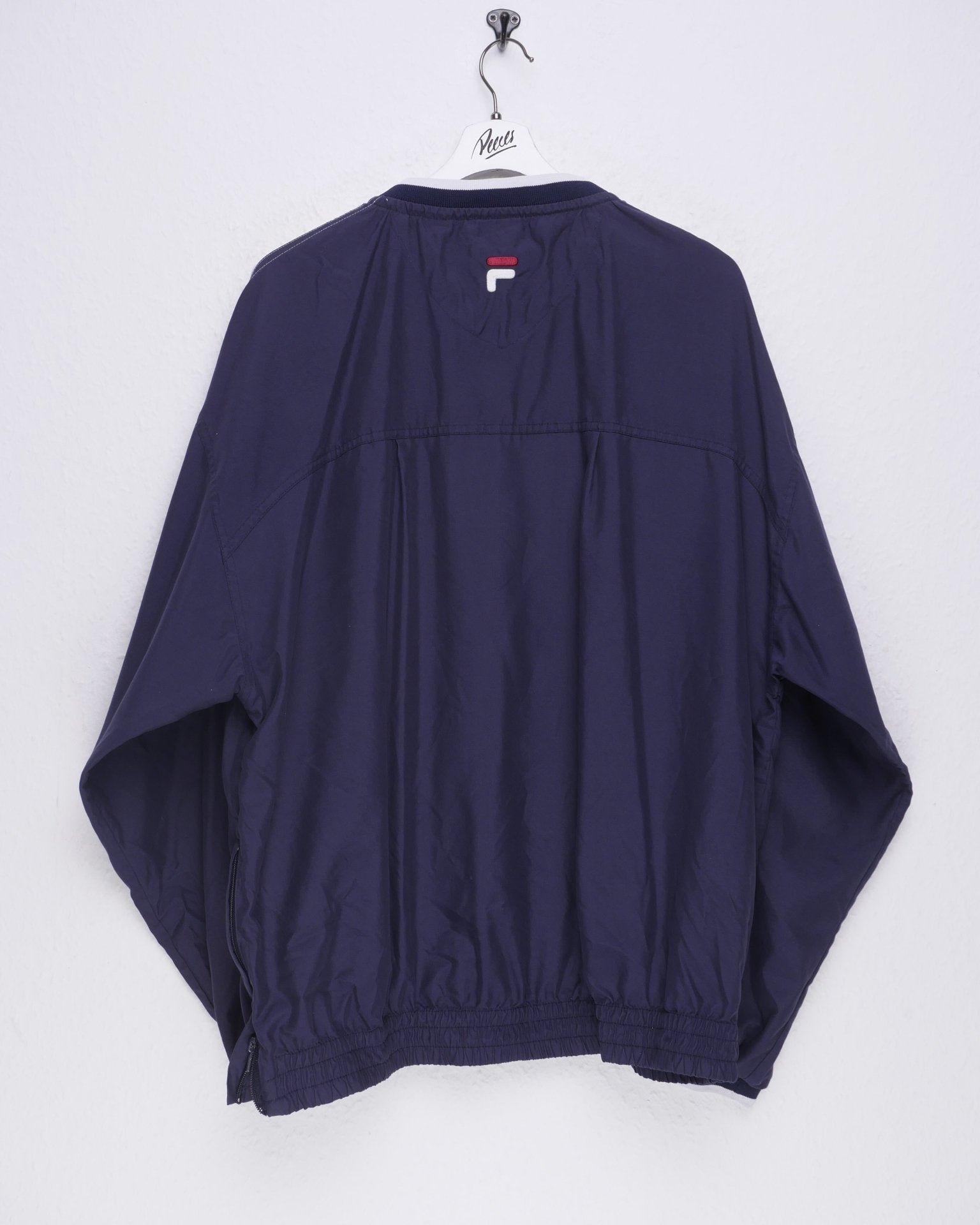 Fila embroidered Logo navy Jersey Sweater - Peeces