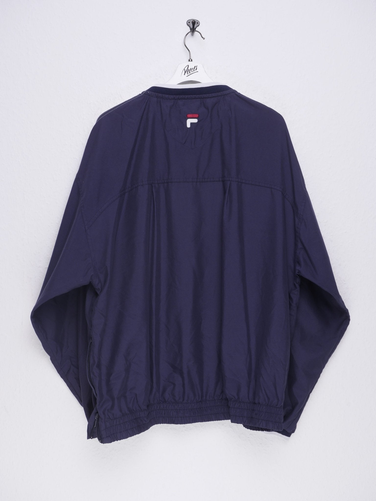 Fila embroidered Logo navy Jersey Sweater - Peeces