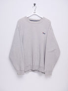 fila embroidered Spellout grey Sweater - Peeces