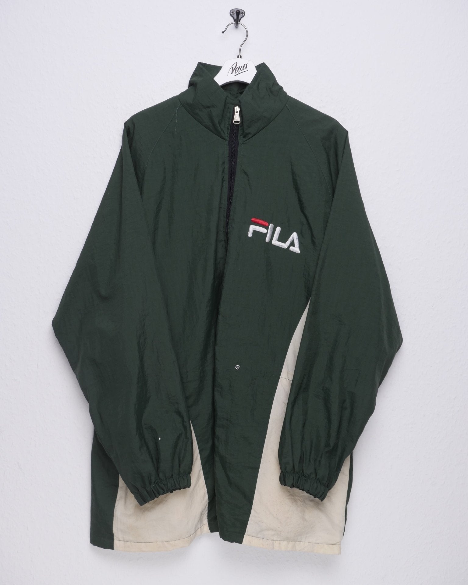Fila embroidered Spellout two toned Track Jacke - Peeces