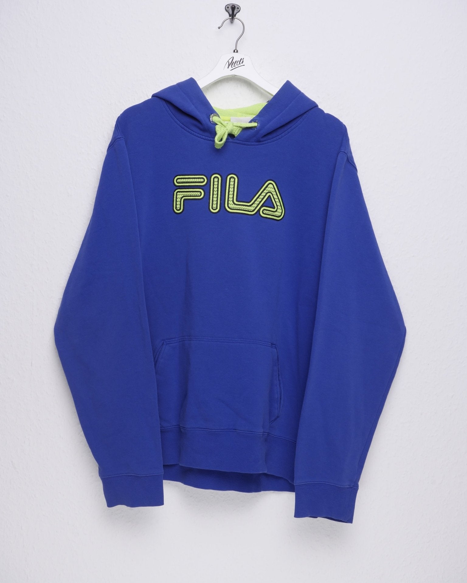 Fila embroidered Spellout Vintage Hoodie - Peeces