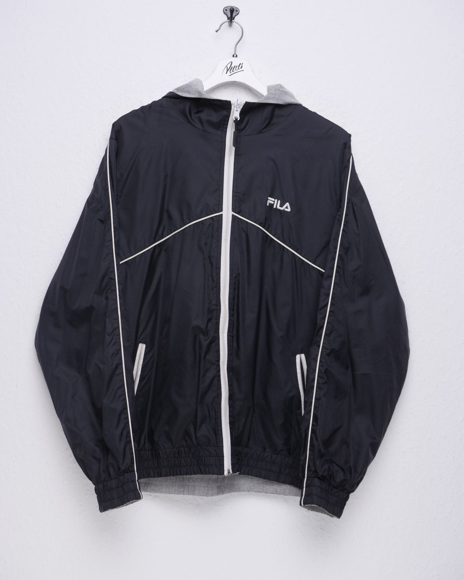 Fila embroidered Spellout Vintage reversible Jacke - Peeces
