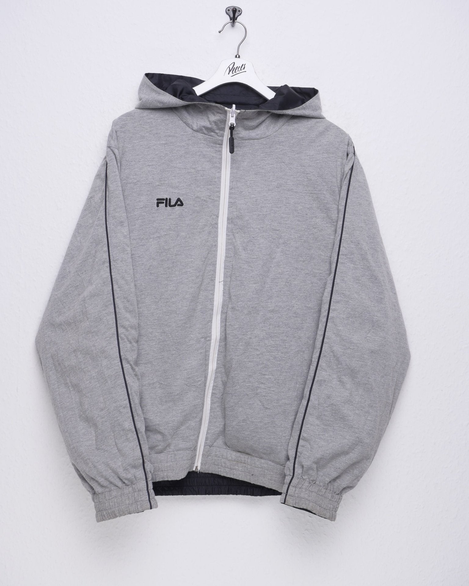 Fila embroidered Spellout Vintage reversible Jacke - Peeces