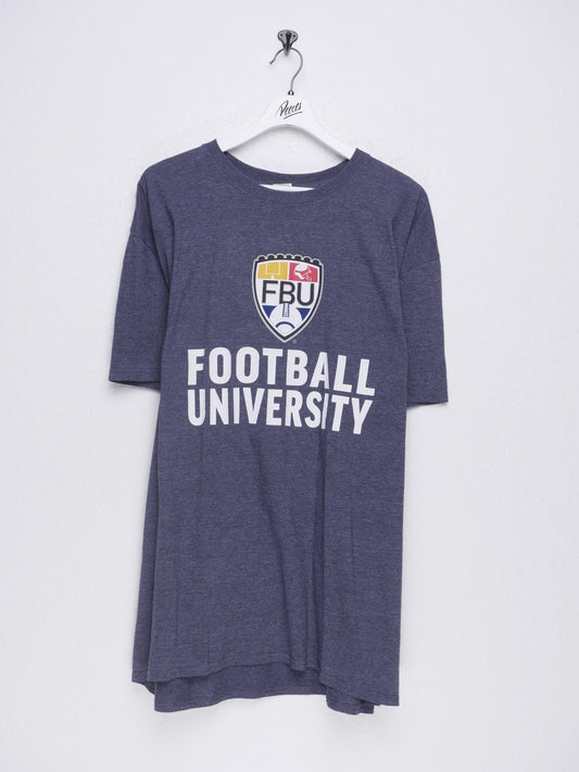 Football University printed Spellout Vintage Shirt - Peeces