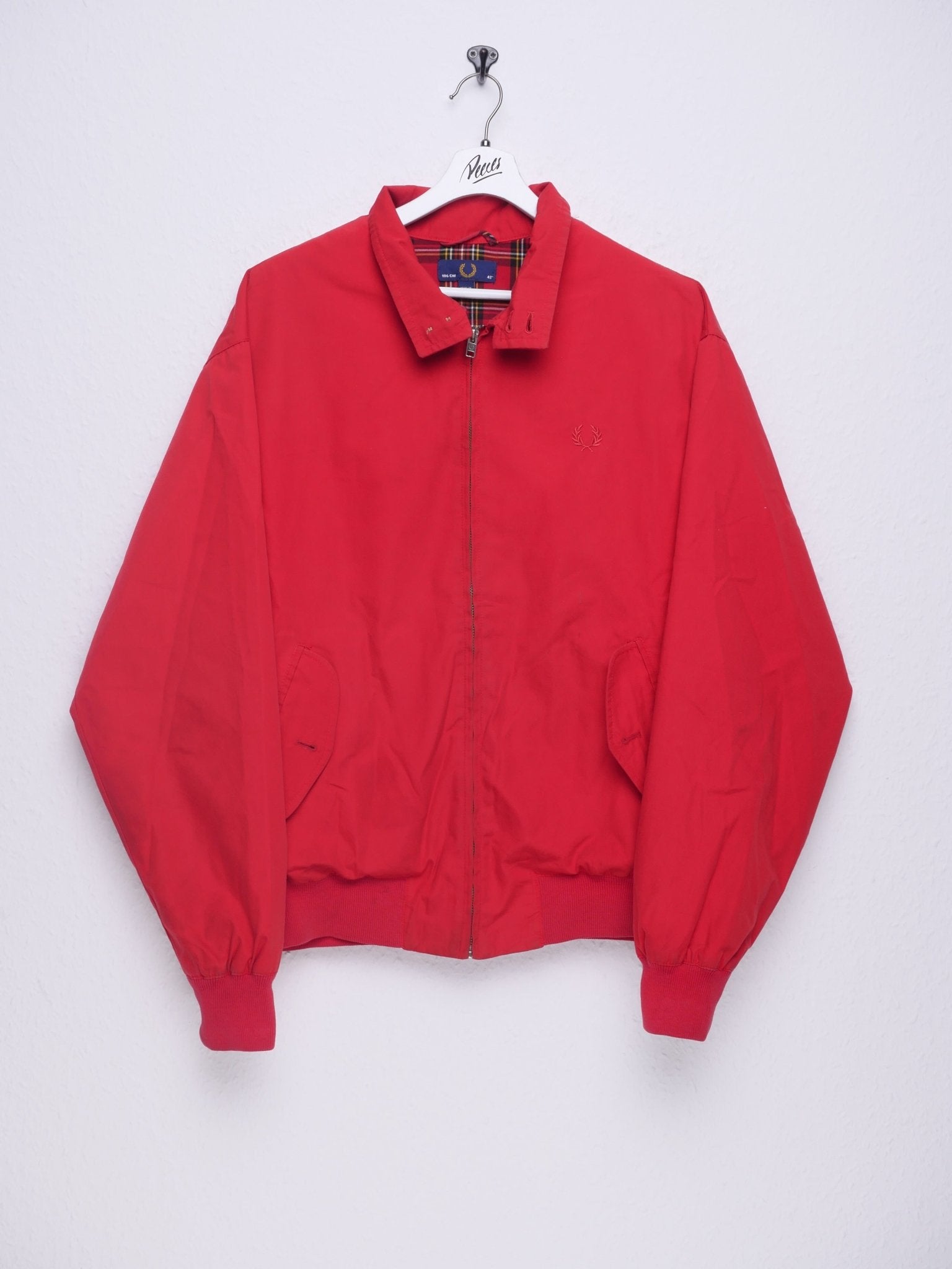 Fred Perry embroidered Logo red Jacke - Peeces