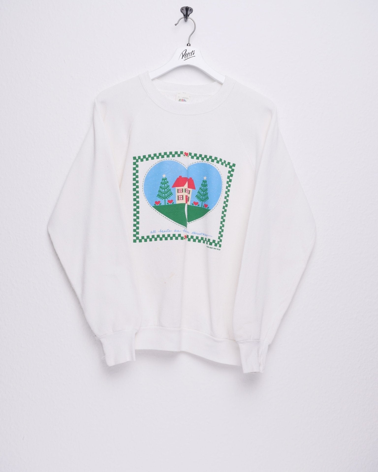 fruit 'All Hearts are Home for Christmas' printed Graphic Sweater - Peeces