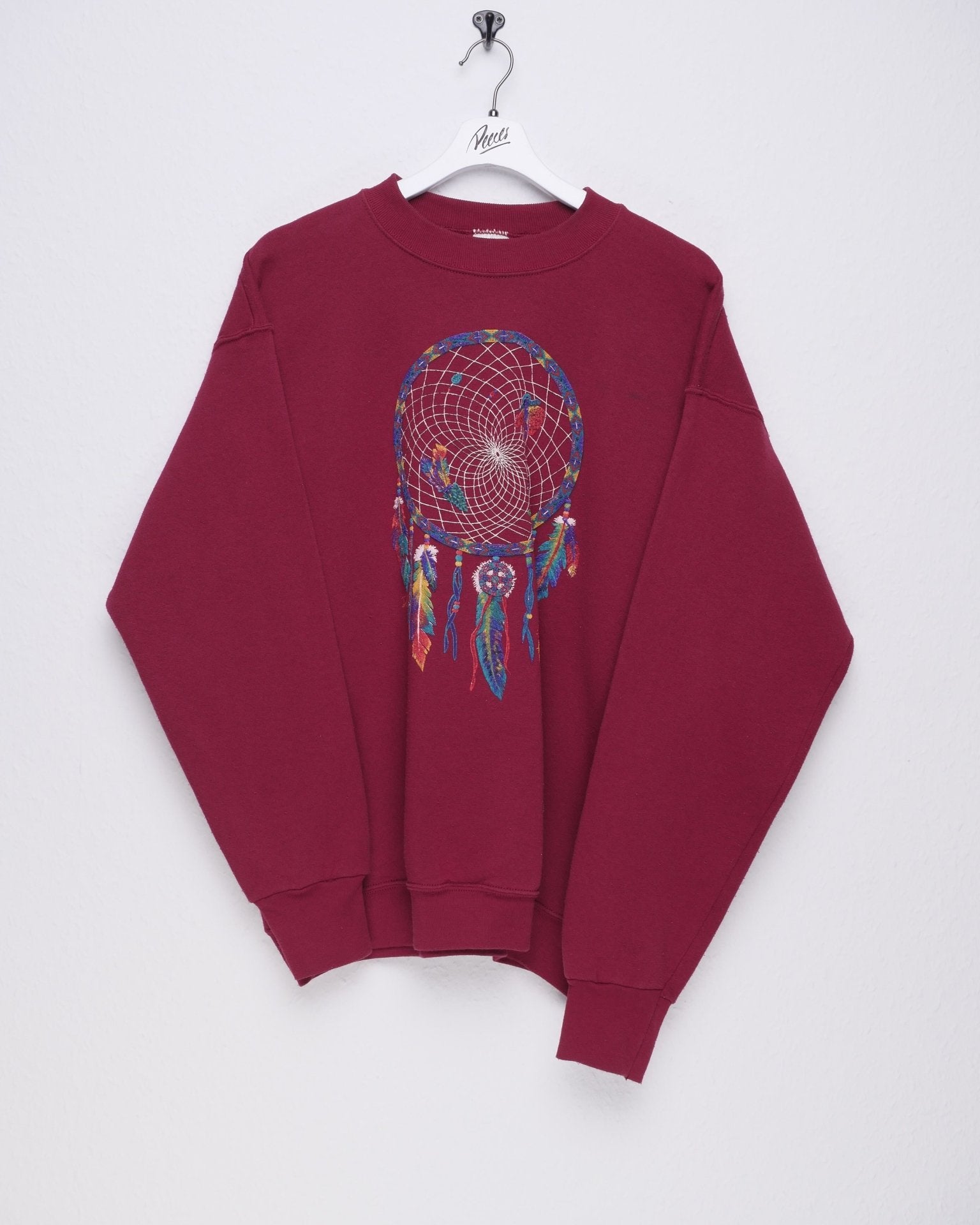fruit 'Dreamcatcher' printed Graphic red Sweater - Peeces